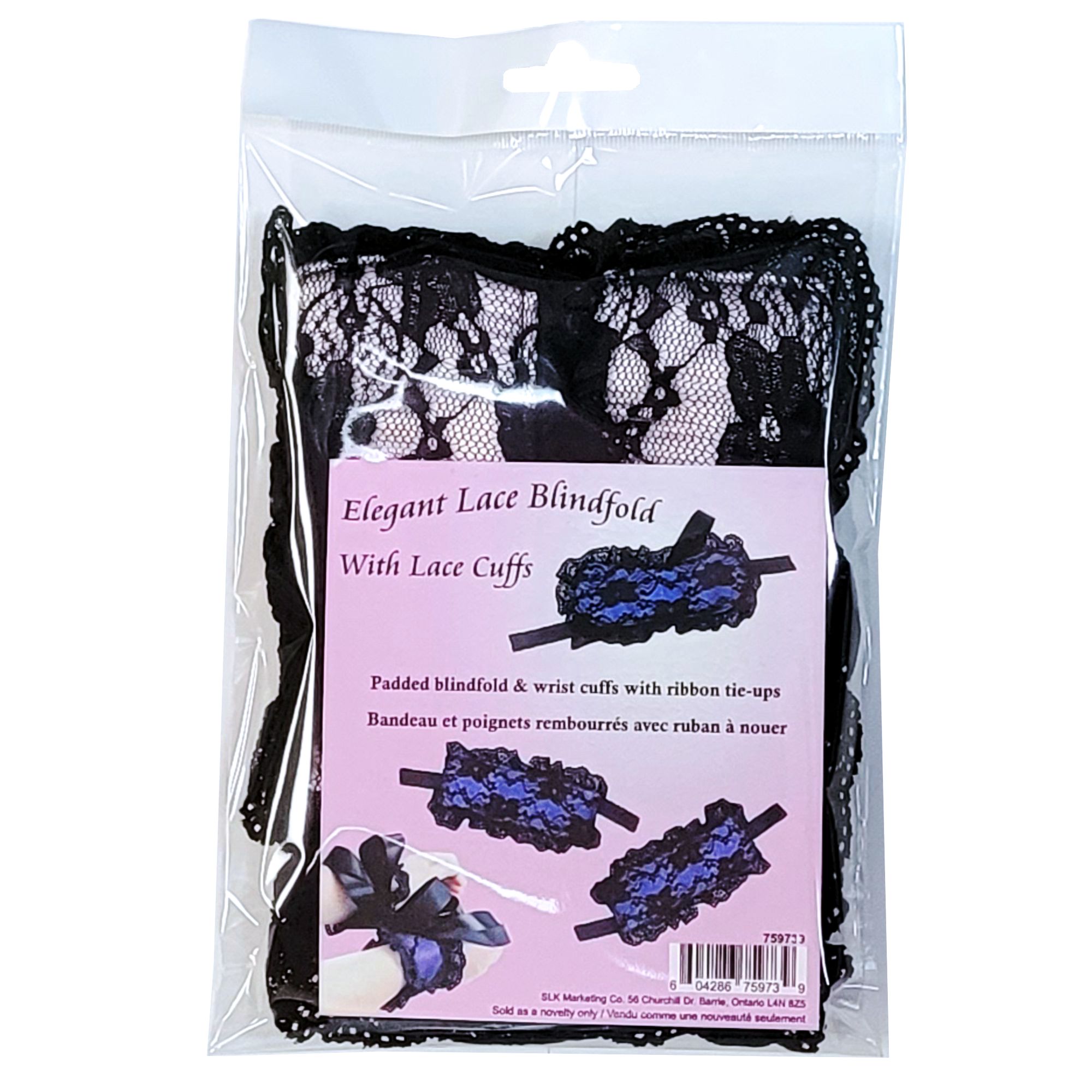 Blindfold & Cuffs - Pink
