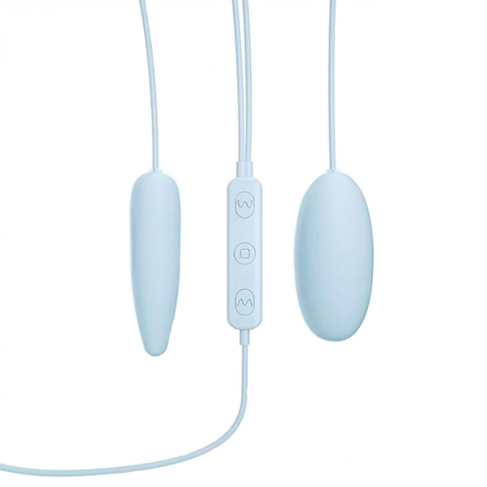 Dual Vibrating 1 Slim USB Bullets Blue