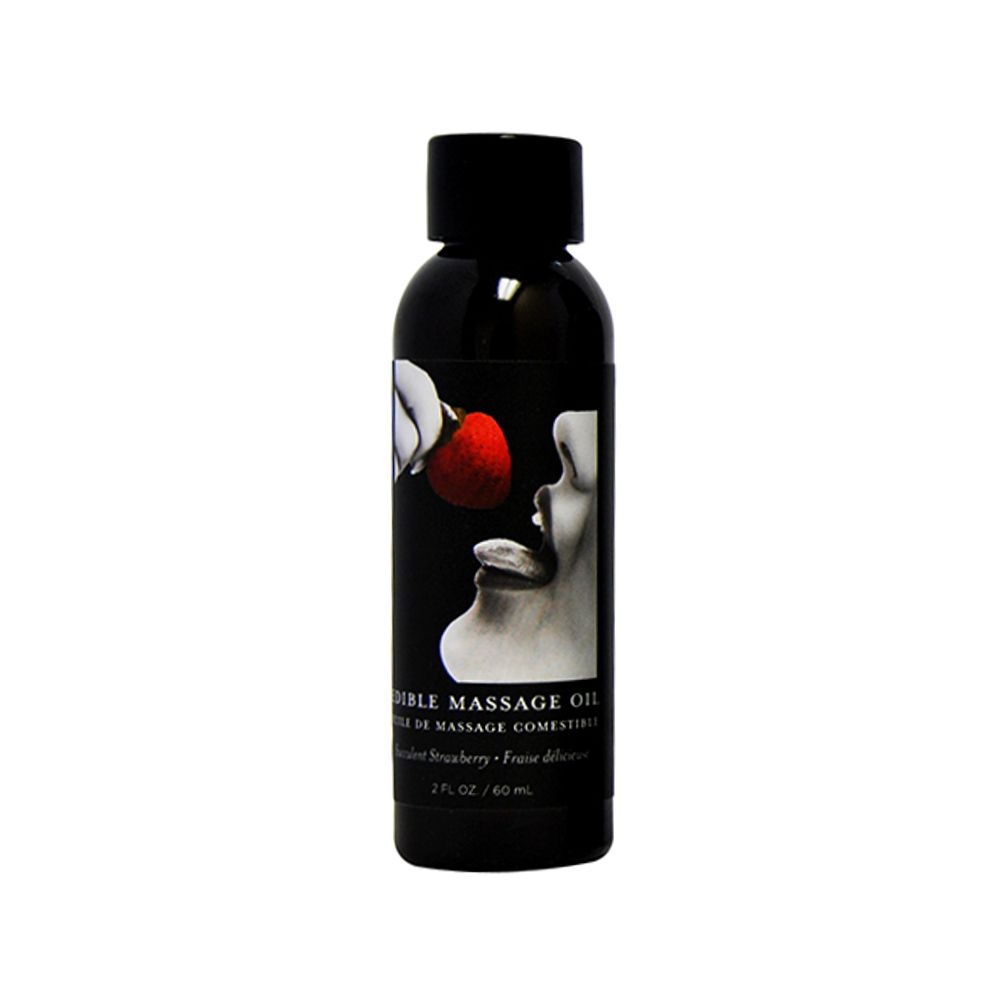 Edible Massage Oil Strawberry 2oz.