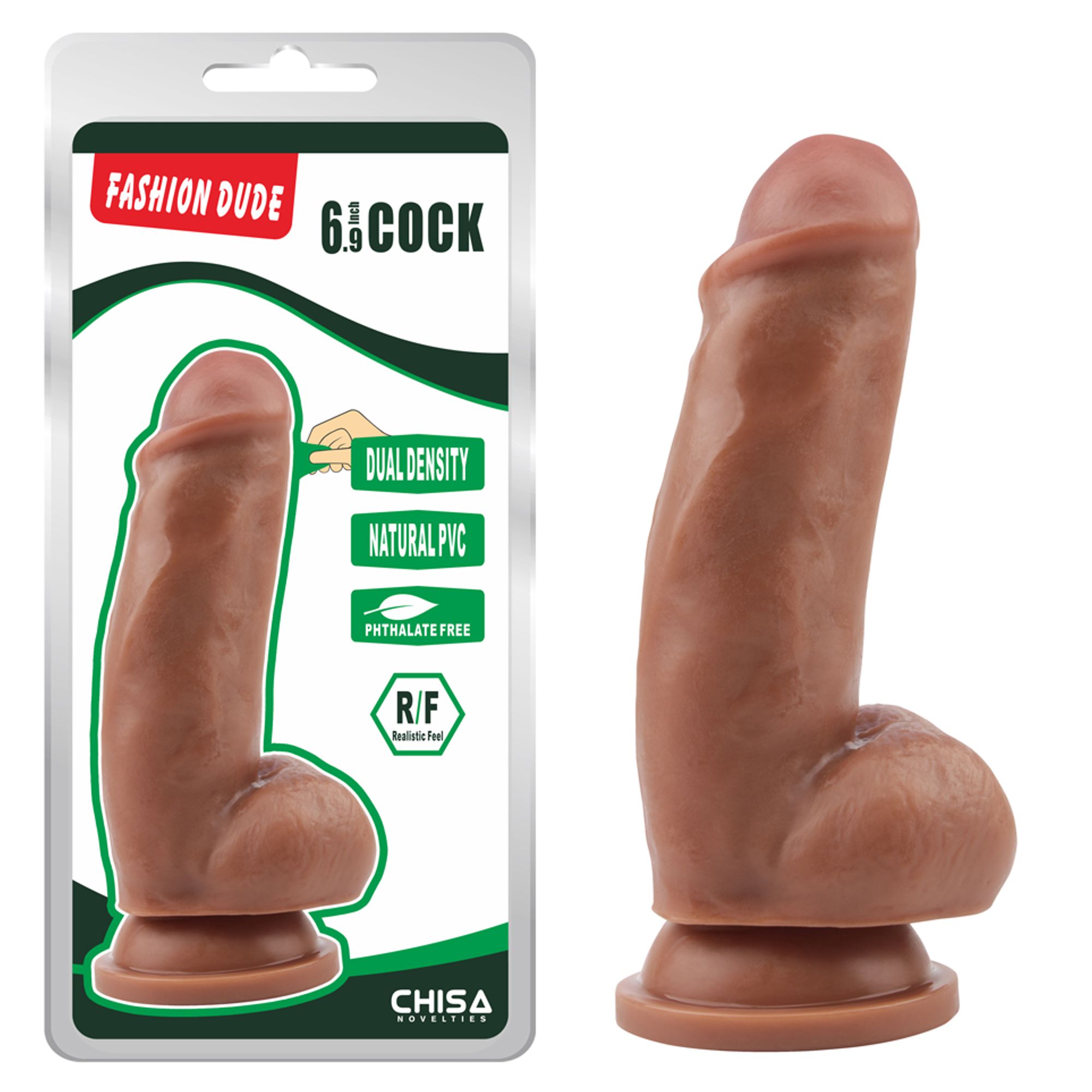 Fashion Dude 6.9" Cock - Dark