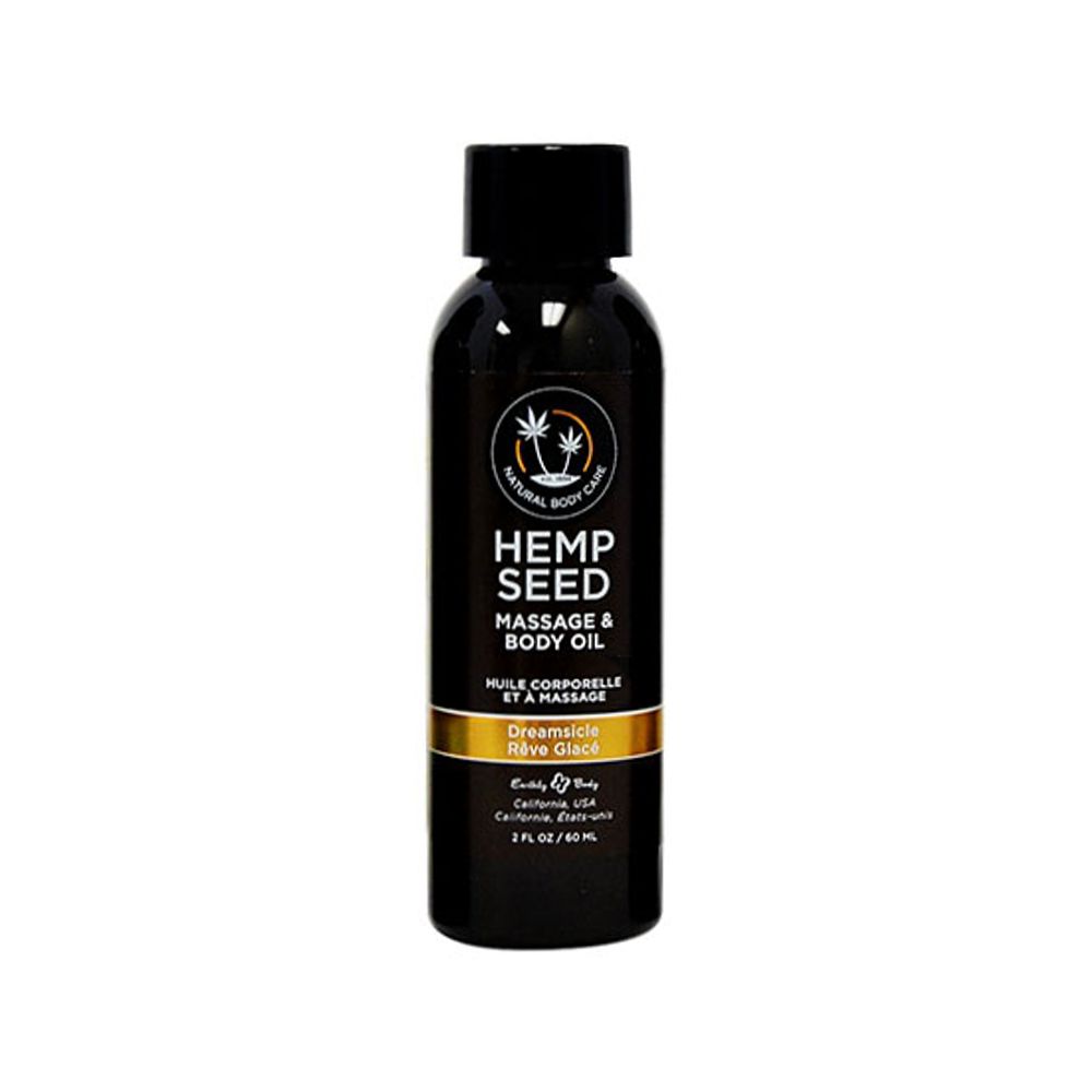 Hemp Seed Massage Oil Dreamsicle 2oz.