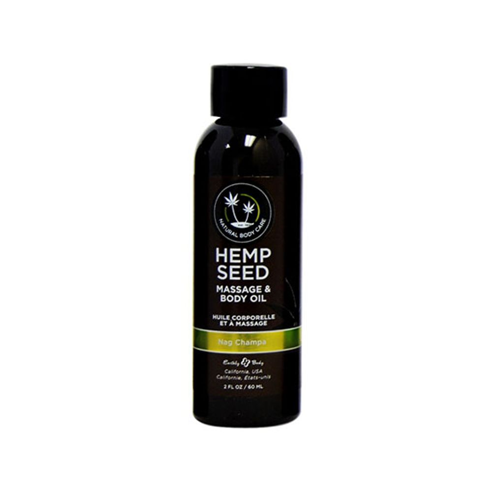 Hemp Seed Massage Oil Nag Champa 2oz.