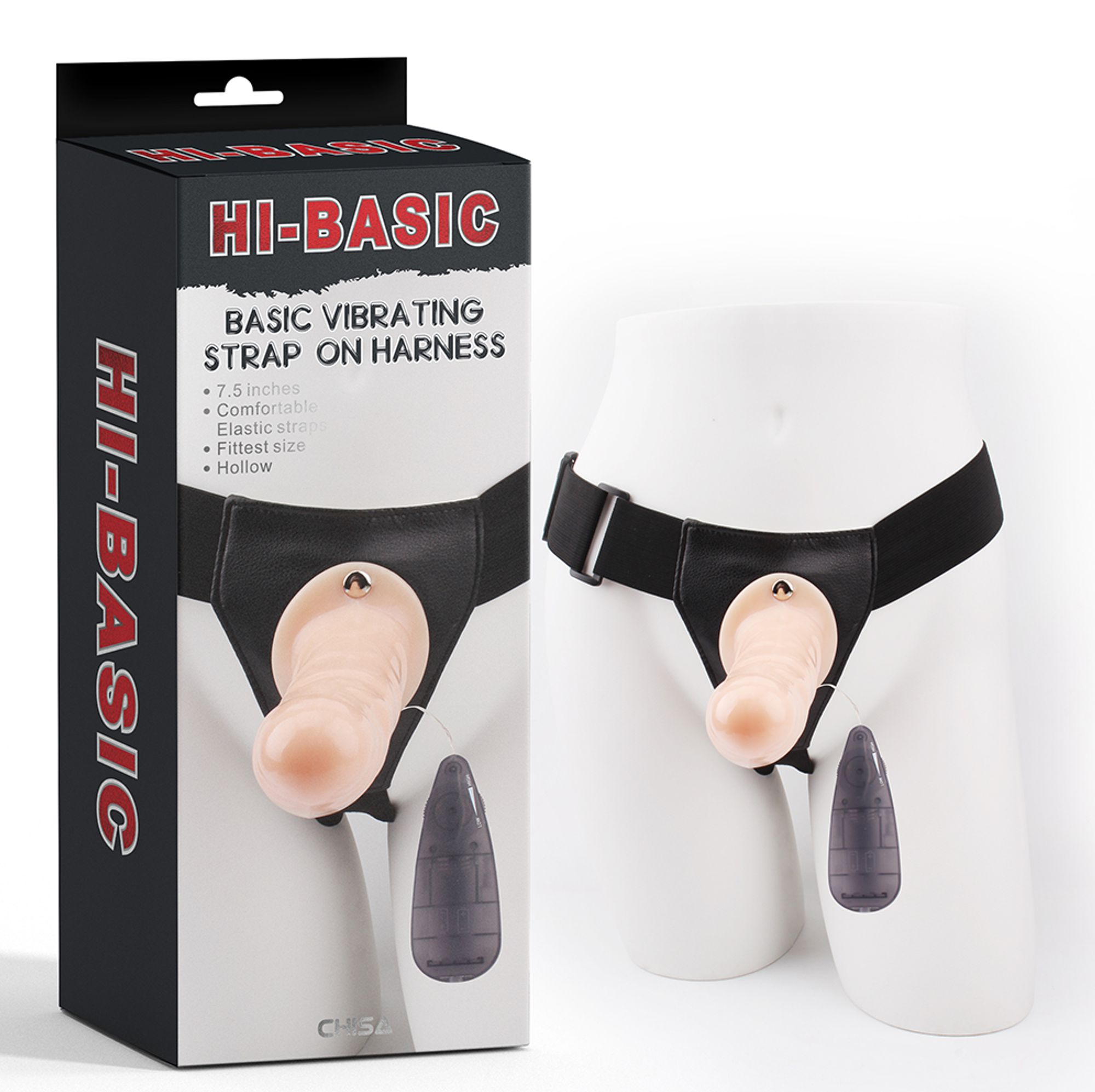 Hi-Basic Vibrating Strap On Harness