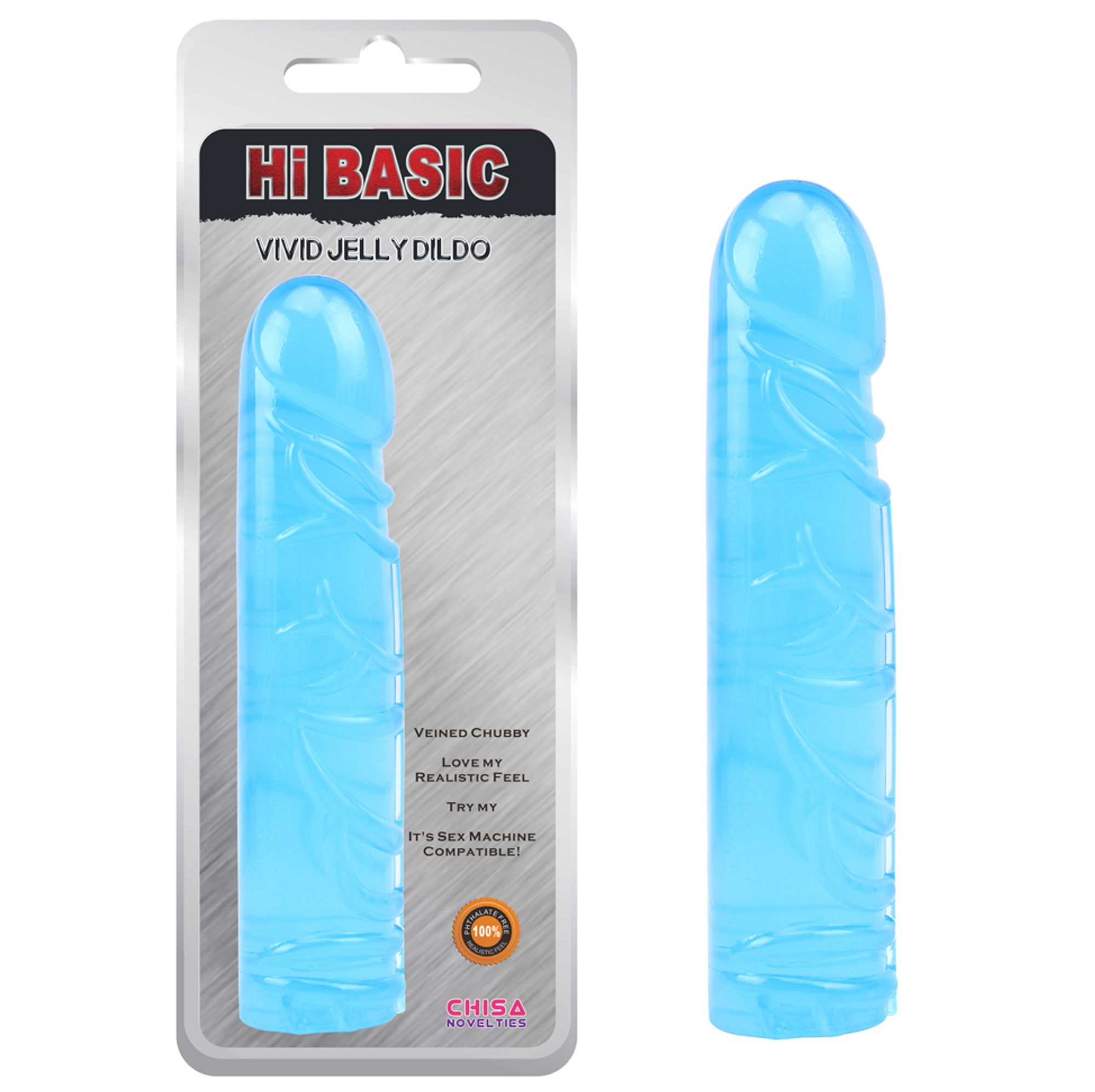 Hi-Basic Vivid Jelly Dildo Blue - Extasy Shops | Adult Sex Toys & Sexual  Wellness Products
