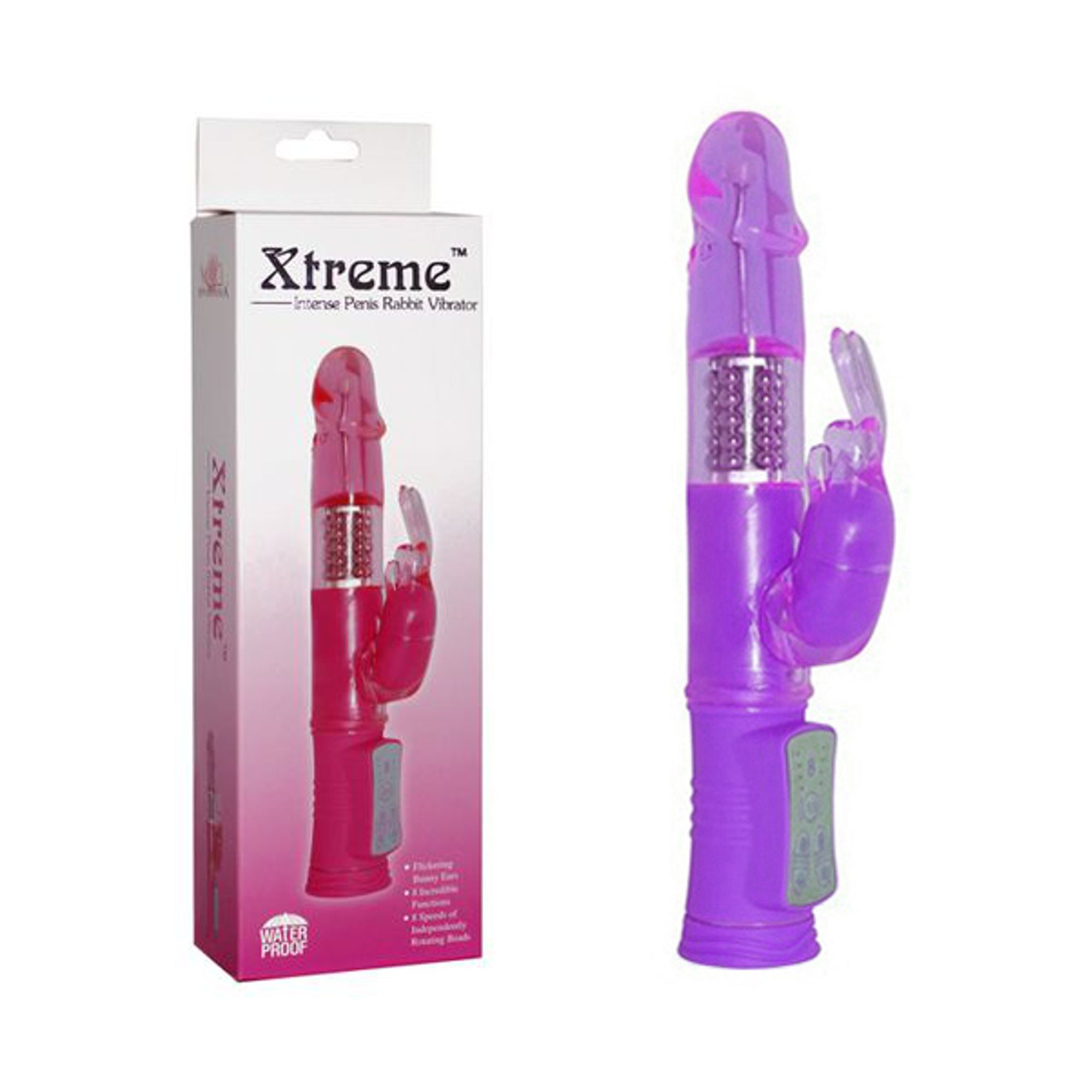 Intense Penis Rabbit Vibe-Purple