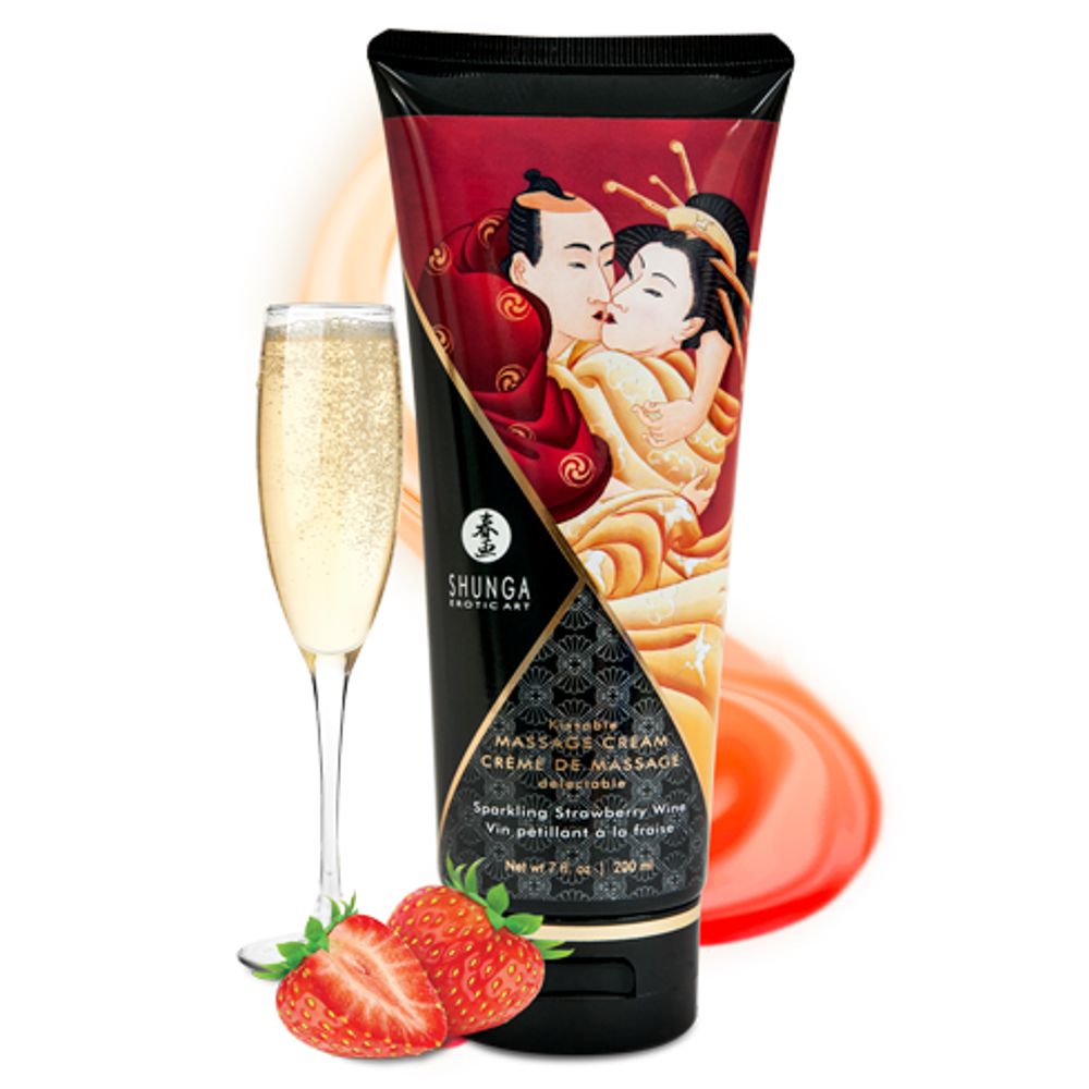 Kissable Massage Cream Sparkling Strawberry Wine