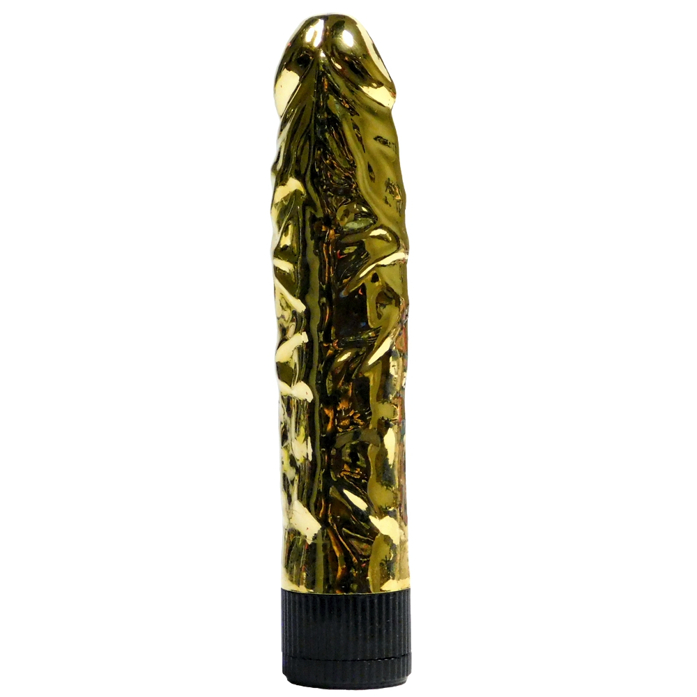 Penis Shape Vibrator Gold