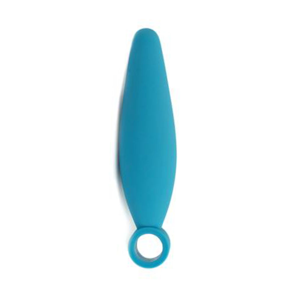 Silicone Anal Finger Plug Blue