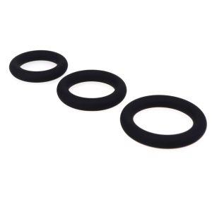 Trio Stamina Rings 3Pk-Black